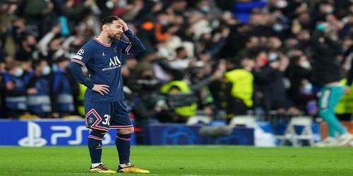 لا تزال مرارة خروج سان جيرمان من دوري أبطال أوروبا على يد ريال مدريد تؤذي ميسي